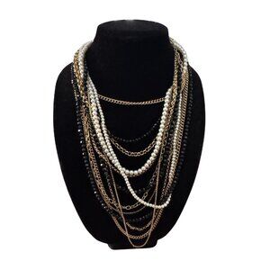 St Thomas Signed 13-Strand Statement Necklace